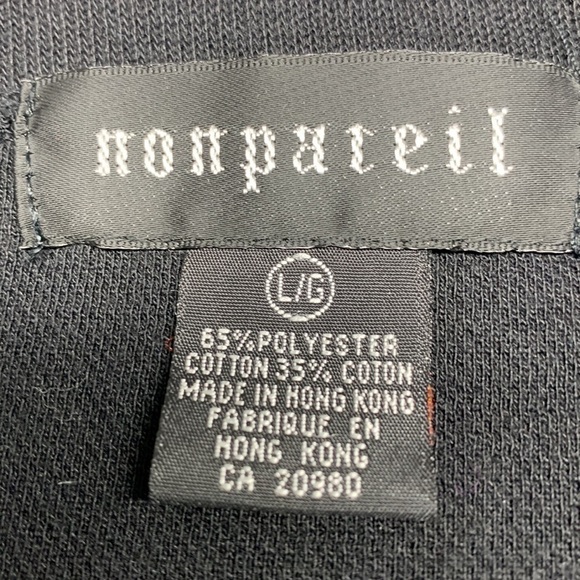 Vintage Nonpareil Embroidered Buttoned Sweater Size Large Black - Picture 4 of 13